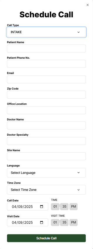 Tectorial scheduling interface